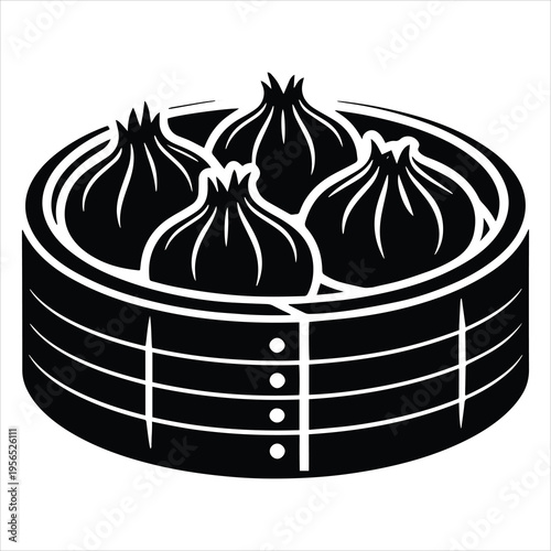 hand drawn vector illustration of dim sum