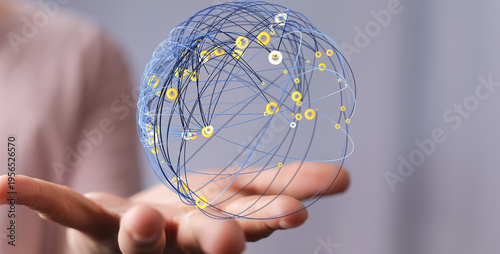 Person holding a digital sp...