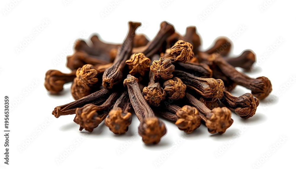 Obraz premium cloves on white background
