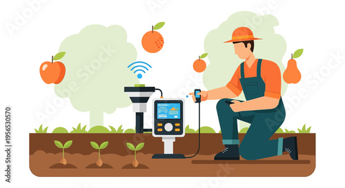 Smart agriculture precision farming modern technology for efficient crop management and productivity
