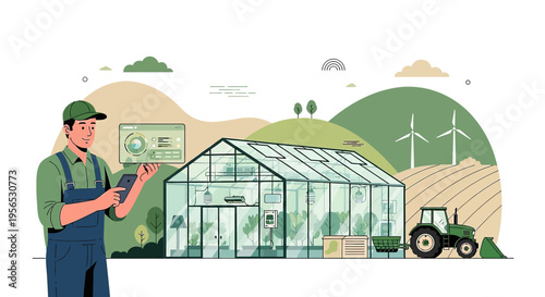 Smart farming: agricultural innovations with technology enhancing greenhouse efficiency
