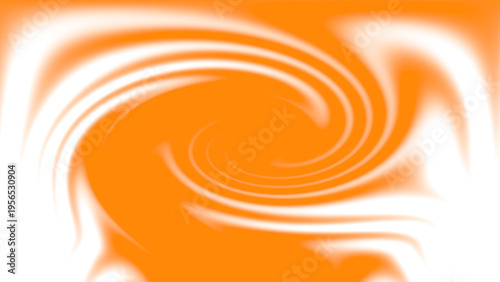 Abstract optical illusion background with orange white swirling vortex lines, dynamic fluid motion, and vibrant geometric decorative layout