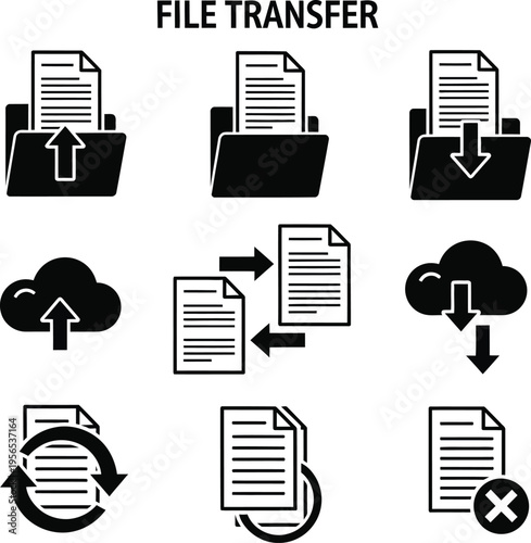 File transfer icons and processes