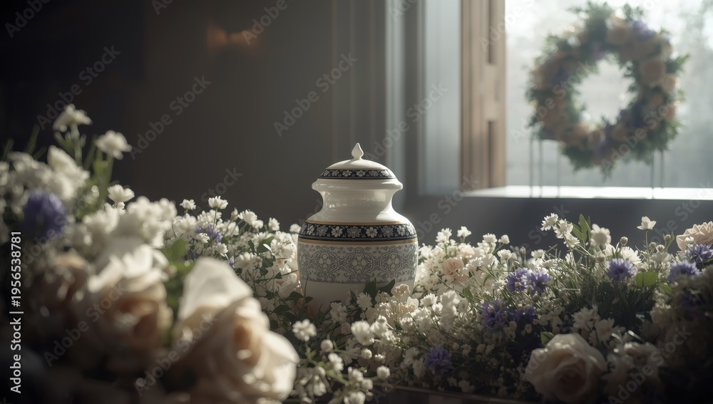 Fototapeta premium container in crown at burial