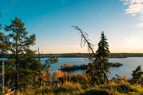 Konstfotografi Autumn nature view from Pyynikki ridge Finland
