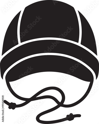 Vintage Knitted Baby Bonnet Hat Silhouettes