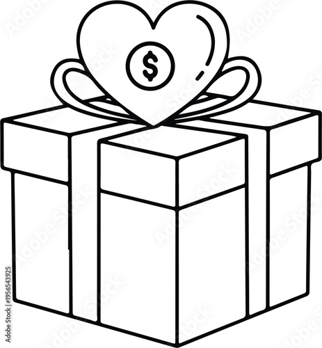 Charity Box, Donation Box, Coin,Donation Icon