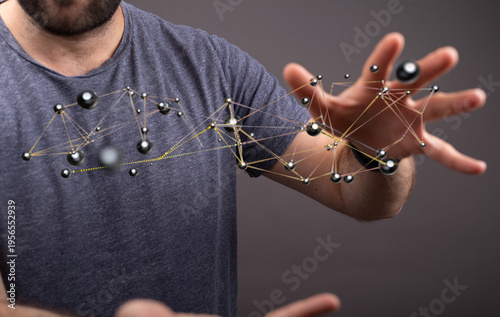 Conceptual image of a man i...