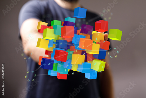 Abstract image of a person ...