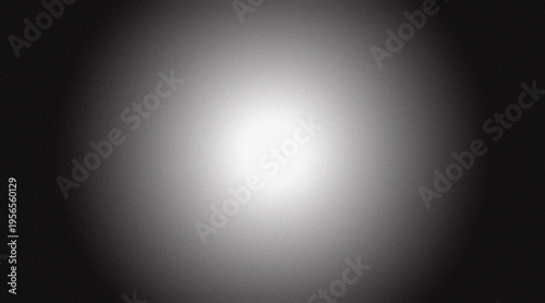 Foto Monochrome gradient background with soft glowing center and subtle dark vignette