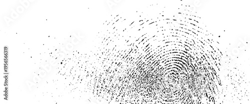 Abstract Grunge Fingerprint Collection, Vintage Ink Stamp Set, Dirty Distressed Texture.