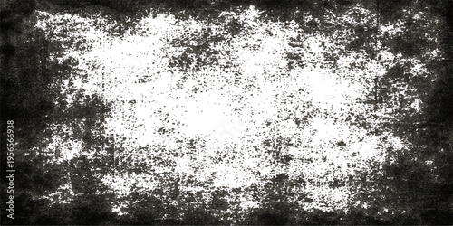 An old vintage black and white grunge background texture featuring a dirty frozen ice pattern and winter snow frost on a cold nature backdrop