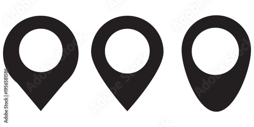 Set Of Address place icon symbol. Location icon collection.  location icon with white background EPS10