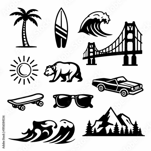 Iconos icónicos de California