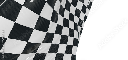 Close-up of a checkered fla...
