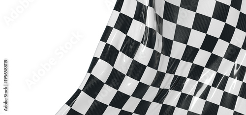 Close up shot of a checkere...