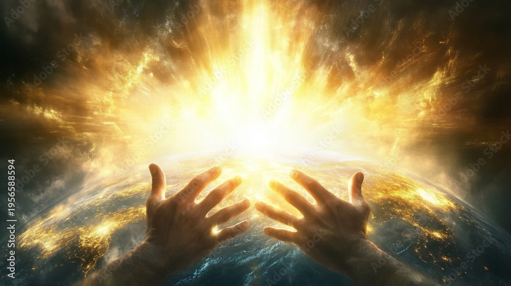 custom made wallpaper toronto digitalGod Created the Universe by Sweeping Over the Waters and Declaring, Let There Be Light