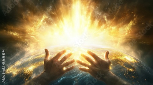 Wallpaper Mural God Created the Universe by Sweeping Over the Waters and Declaring, Let There Be Light Torontodigital.ca