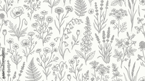 Variety of Wildflowers and Plants.