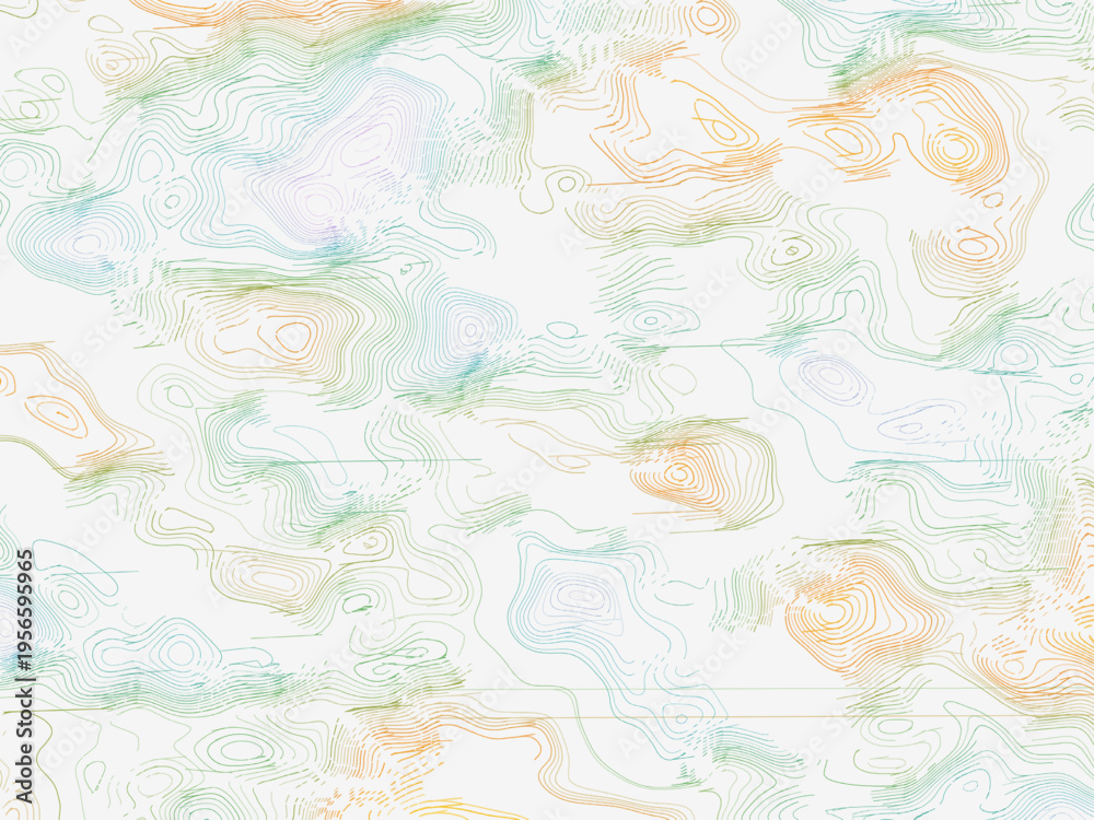 Fototapeta premium Topographic Contour Map Abstract Vector Background