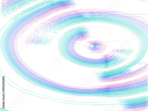 Abstract Contour Elevation Map Digital Illustration