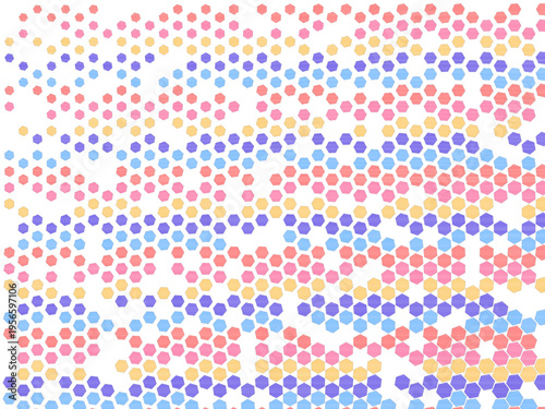 Vibrant Hex Flow Noise Texture Vector Design