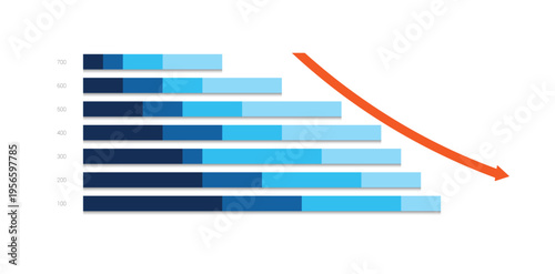 Flat chart, graph. Simply color editable. Infographics elements.