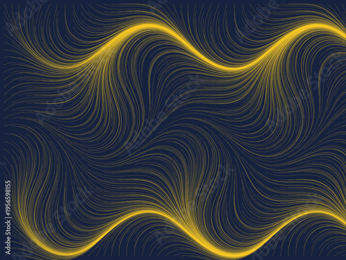 Organic Streamline Pattern Digital Art Background