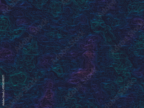 Generative Terrain Lines Organic Texture Art