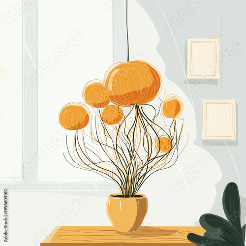 Minimalist Mycelium Pendant Lamp Design