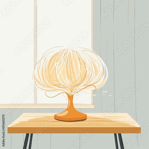 Minimalist Mycelium Pendant Lamp Design