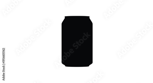 Arrangement of twelve identical black silhouettes resembling beverage cans