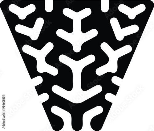 a glacier with crevasses and blue ice hint implied the entire image silhouette vector illustration on transparent background