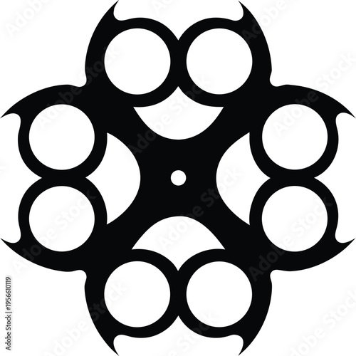 a cannon with wheels and muzzle the entire image silhouette vector illustration on transparent background