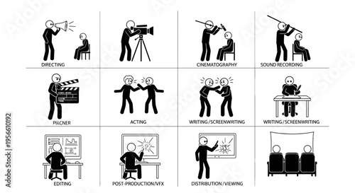 Film crew prepares for shooting on movie set with various equipment and staff