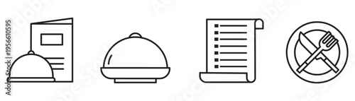 Hotel service icons