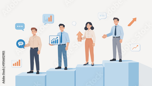 Business team growth and collaboration