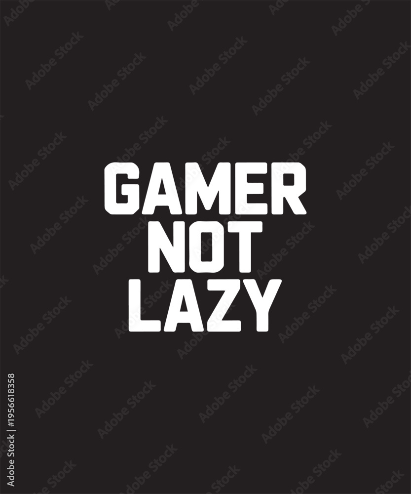 Fototapeta premium Gaming Motivation Text Graphic Bold Typography Motivational Quote for Esports Enthusiasts Minimalist Design