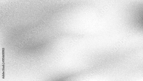 Abstract black and white vector background with high detailed noise texture and blurred gradient effect. Modern grayscale silver grainy overlay for industrial or brutalist design concepts.