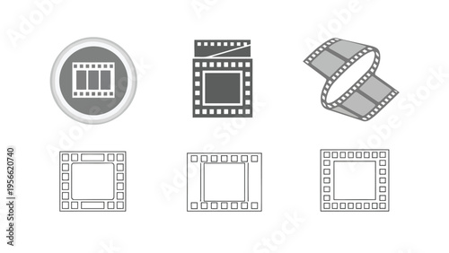 A collection of graphical user interface icons representing software and window functions Vector
