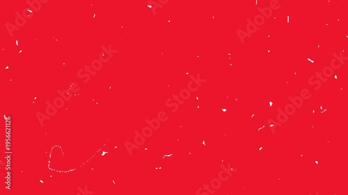 Vintage Red Film Grain Overlay with Dust and Scratches Texture