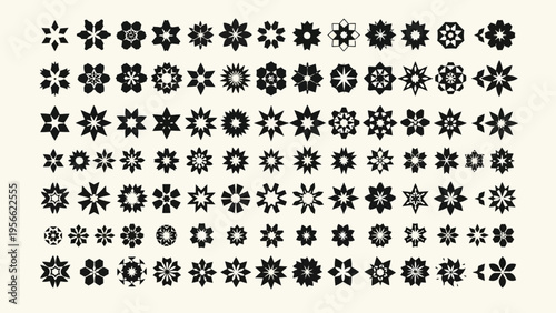 Vibrant collection of diverse animal icons in a grid layout Vector