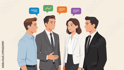 Business team in formal attire