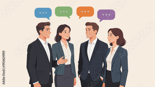 Business team in formal attire