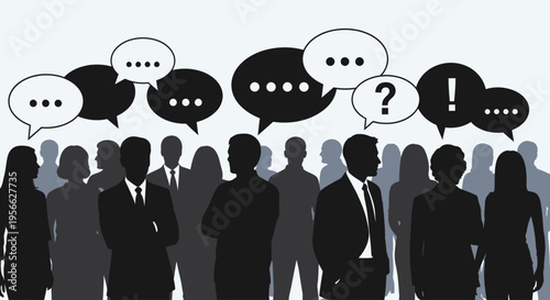 Business people in a meeting discussion.