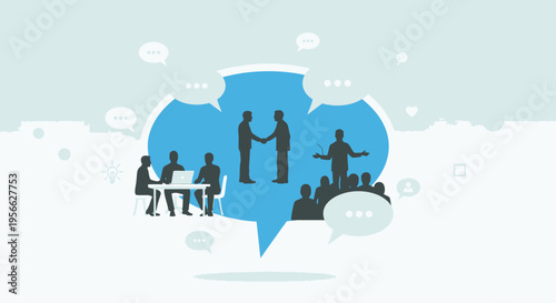 Business People Communication Teamwork Partners.