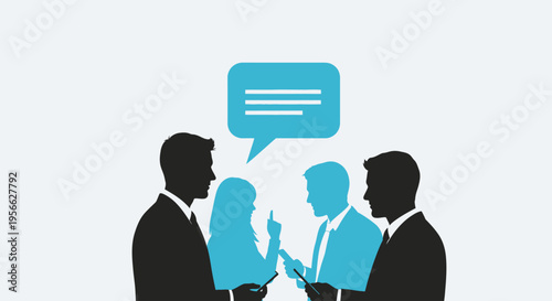 Business people talking in meeting.