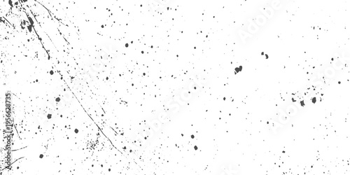 White background with black dust specks, vintage film grain noise style, light scratches, minimal grunge texture, monochrome.