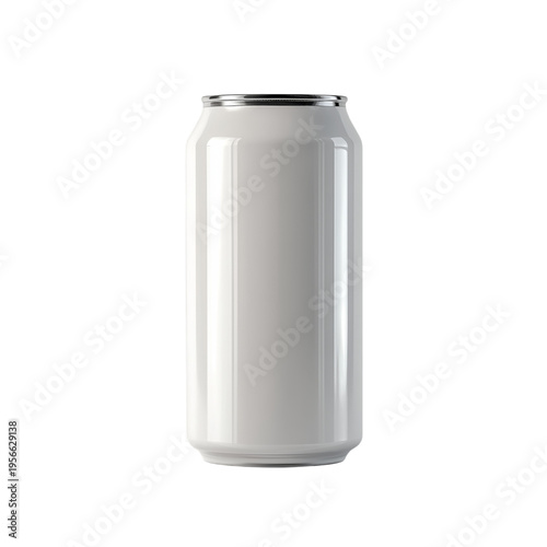Blank Can Design on a Plain Background for Product Mockup and Branding Purposes