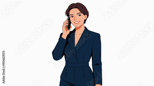 Businesswoman on phone
